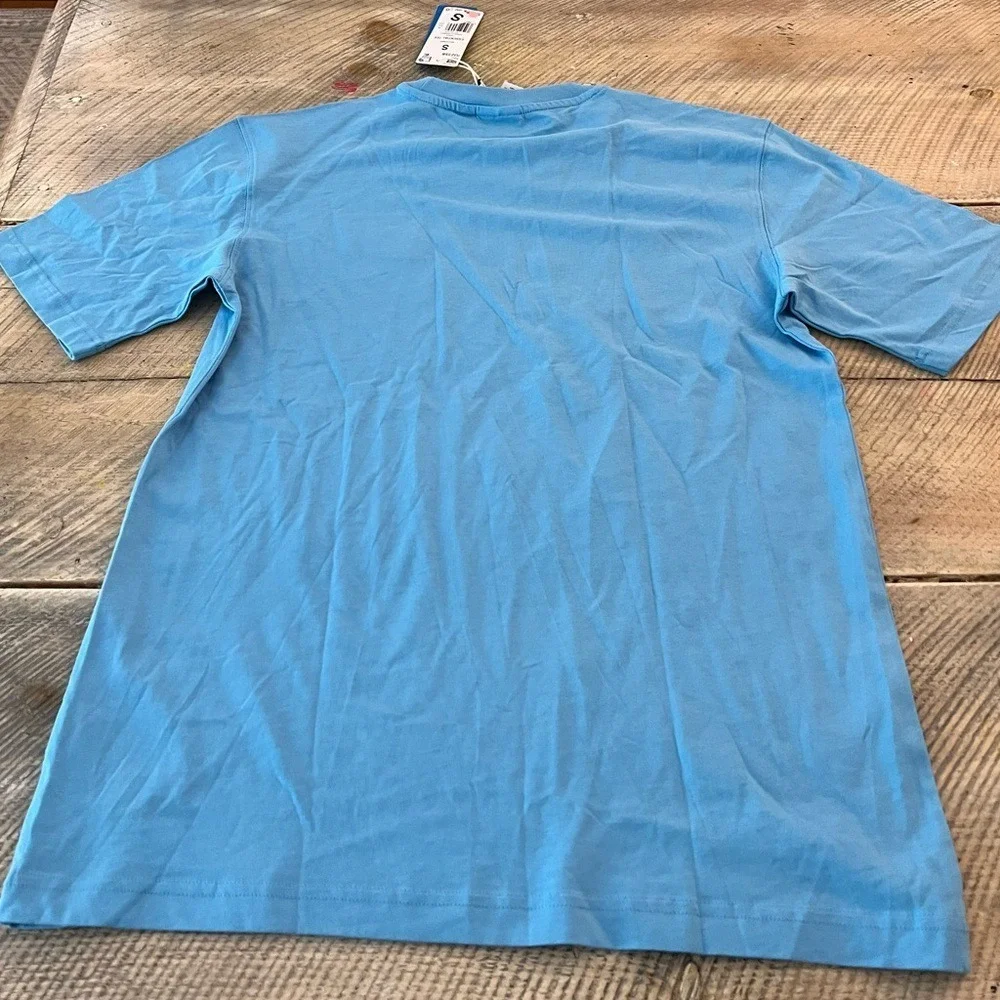 Adidas Originals Mens Essential Tee Semi Blue Burst Trefoil T-Shirt IU2358 Small